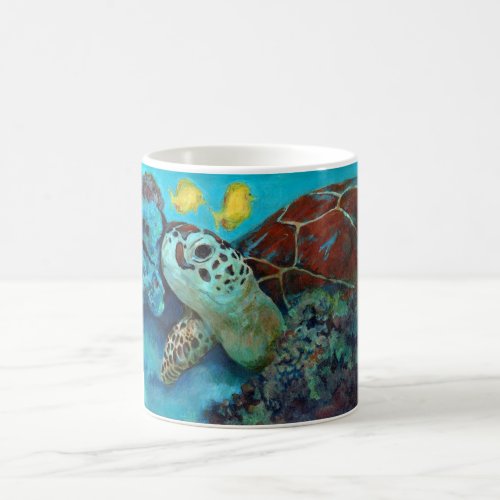 Baby sea turtle coffee mug