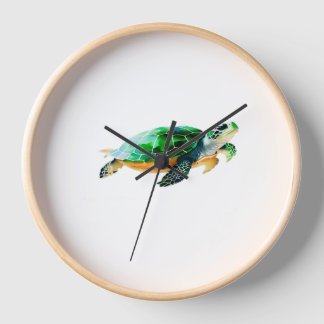 Baby Sea Turtle Moving Toward the Sea Clock