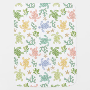 Baby Sea Turtles Pink Blanket
