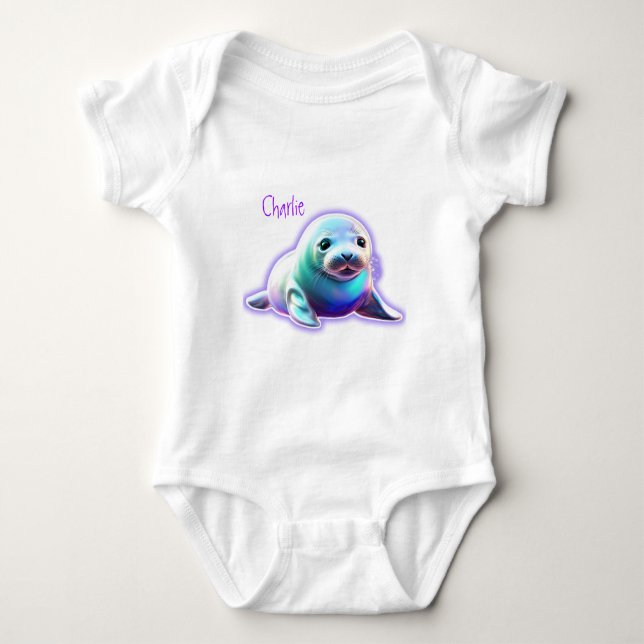 Baby Seal  Baby Bodysuit (Front)