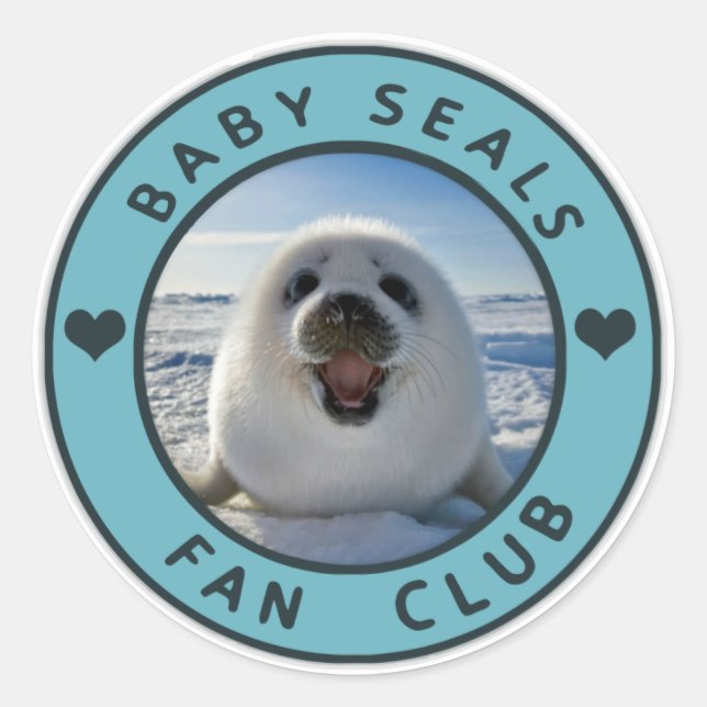 Baby Seal Fan Club stickers (Front)