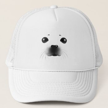 Baby Seal Trucker Hat by Ppeppermint at Zazzle