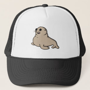 Baby seal trucker hat