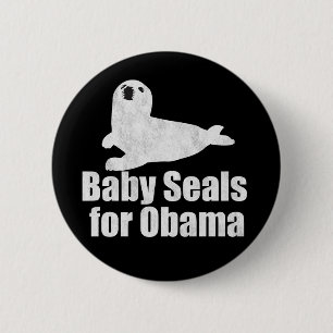 Baby Seals for Obama Pinback Button
