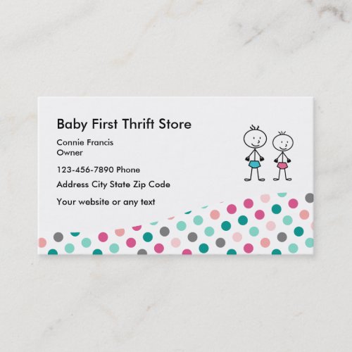 Baby Second Hand Store Business Card