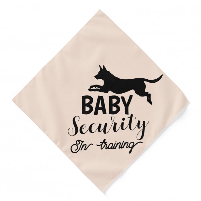  Baby security in training prenancy announcement  Bandana (Front)