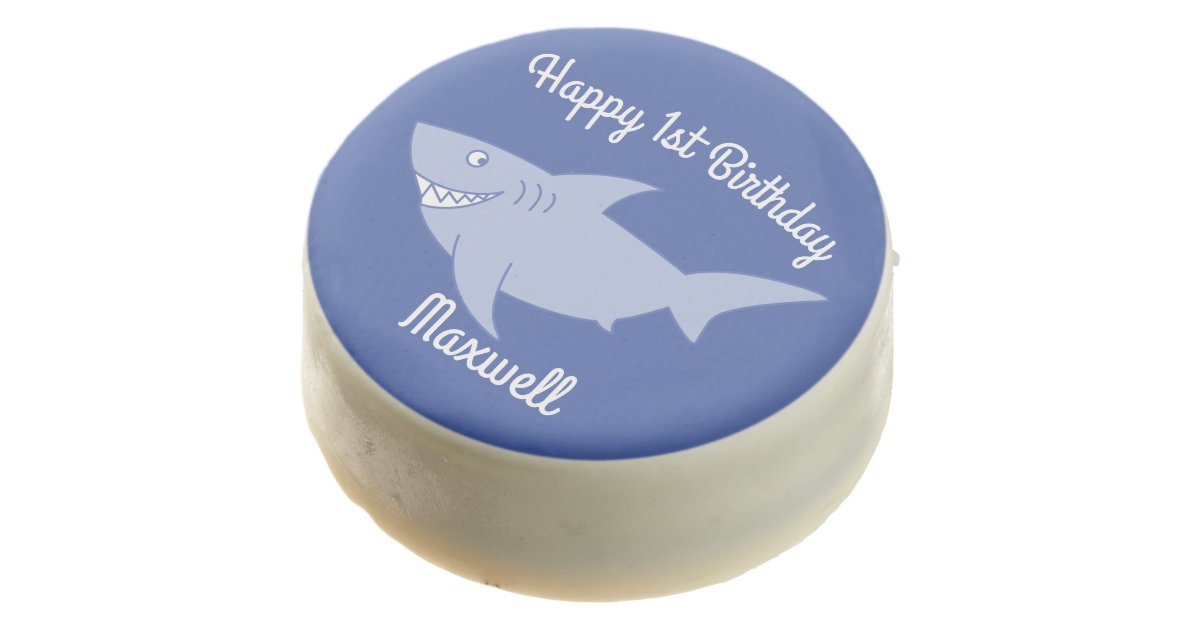 Baby Shark 1st Birthday Oreo Cookies Zazzle Com