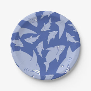 Baby Shark 1st Birthday Plates