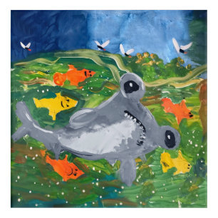 Baby Shark "Art by Kids" Acrylic Print
