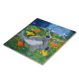 Baby Shark "Art by Kids" Ceramic Tile