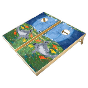 Baby Shark "Art by Kids" Cornhole Set