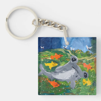Baby Shark "Art by Kids" Keychain