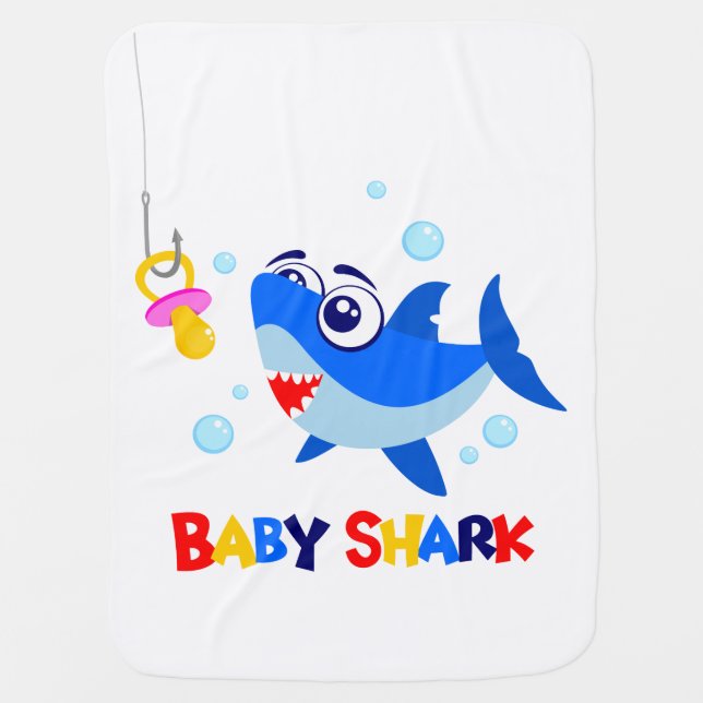 Baby Shark Baby Blanket (Front)