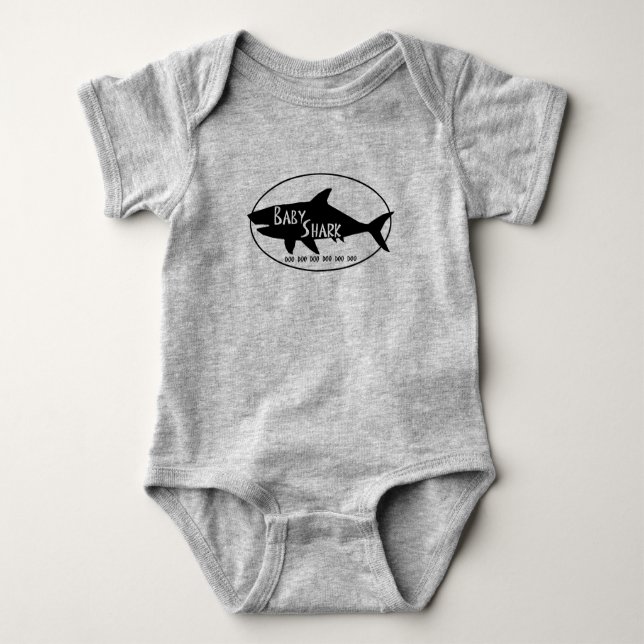 Baby Shark Baby Bodysuit (Front)