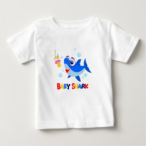 Baby Shark  Baby Fine Jersey T_Shirt