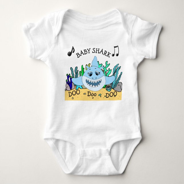 Baby Shark Baby's Baby Bodysuit (Front)