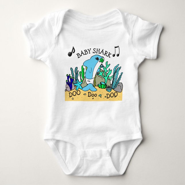 Baby Shark Baby's Baby Bodysuit (Front)