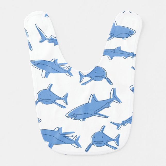 baby shark bib (Front)