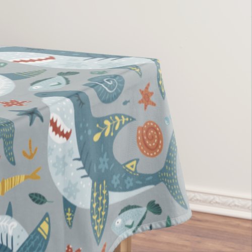 Baby Shark Birthday Children Boy Party Decorations Tablecloth