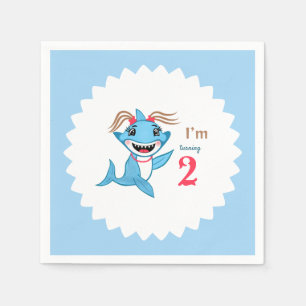Baby shark Birthday Napkins