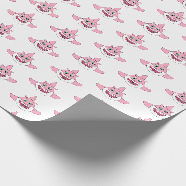 Baby Shark Birthday Wrapping Paper (Corner)
