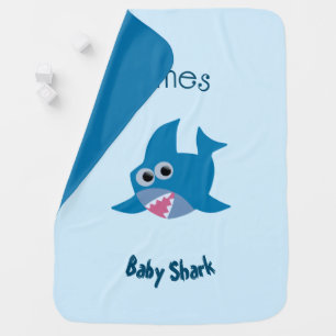 Baby shark blanket