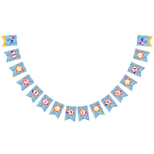 Baby Shark Bunting I Am One Personalized Banner