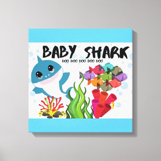 Baby Shark Canvas Print (Front)