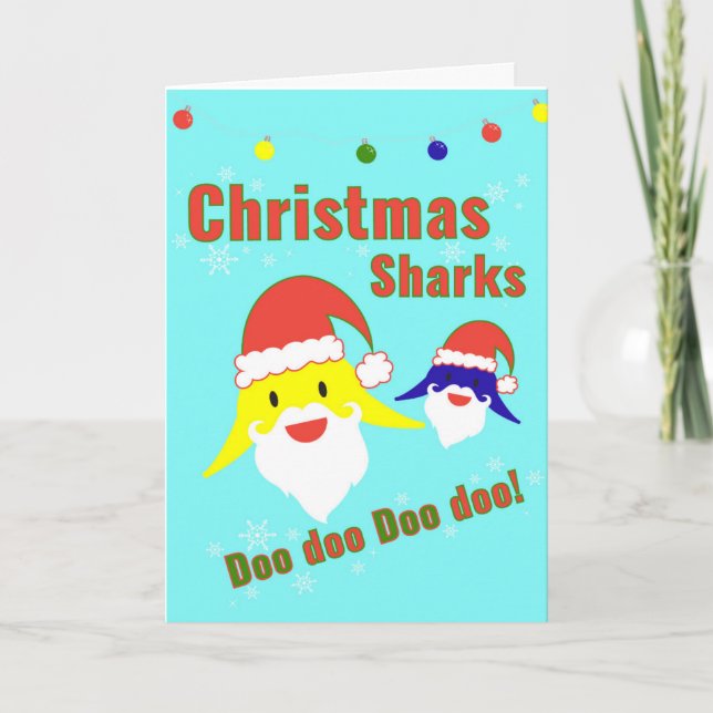 Baby Shark Christmas Card (Front)