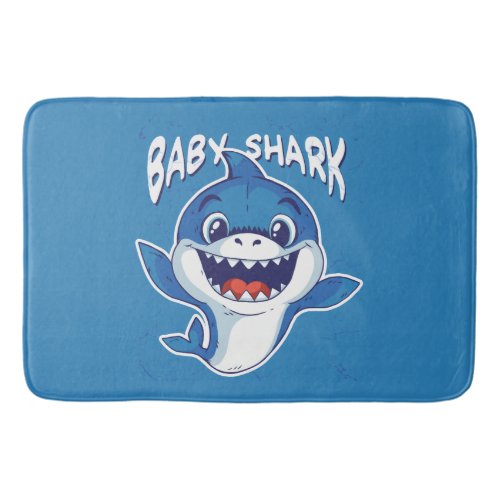 Baby Shark Design Bath Mat