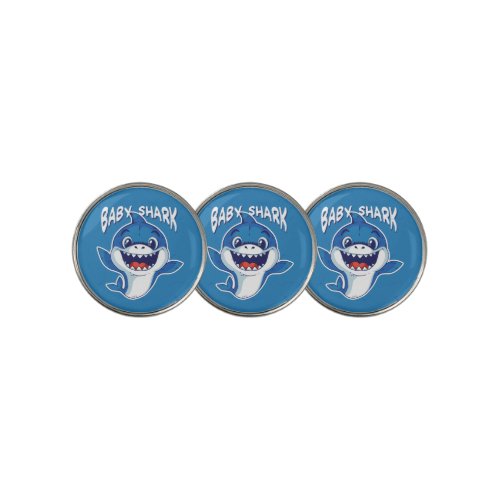 Baby Shark Design Golf Ball Marker