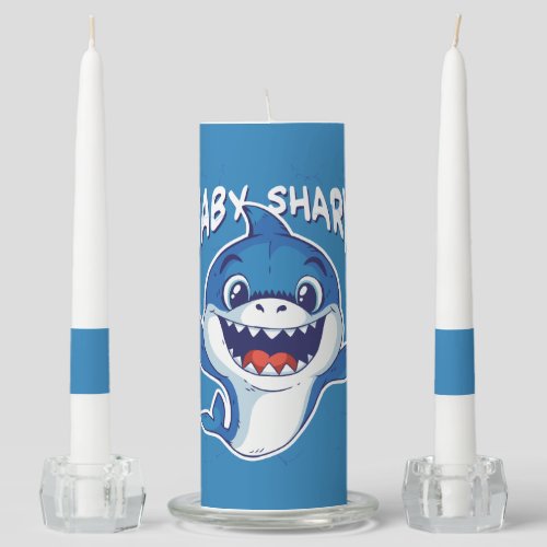 Baby Shark Design Unity Candle Set
