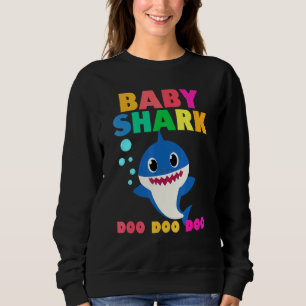 Baby Shark Doo Doo Baby Mommy Daddy Kids Sweatshirt