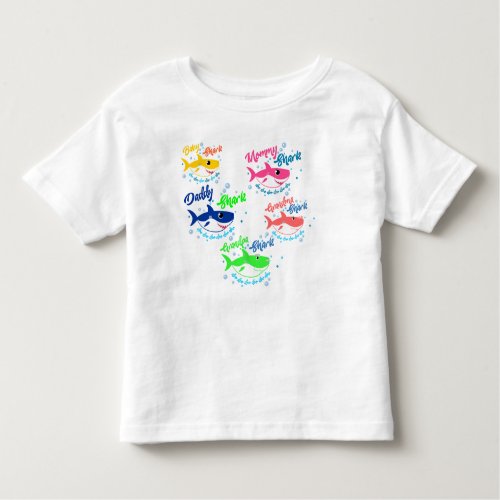 Baby Shark Family Doo Doo Doo Toddler T_shirt