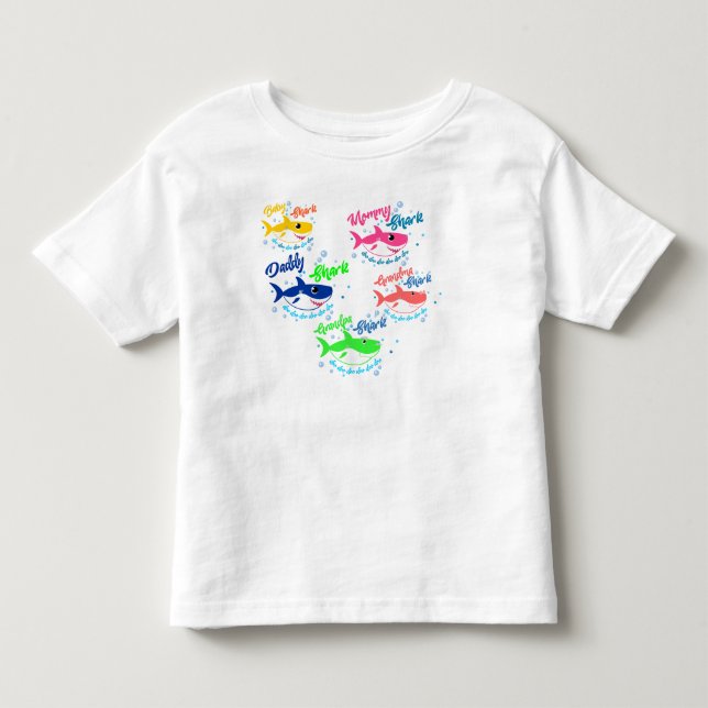 Baby Shark Family Doo Doo Doo Toddler T-shirt (Front)