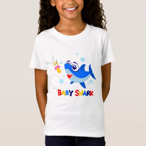 Baby Shark Girls Fine Jersey T_Shirt