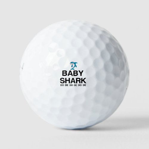 BABY SHARK GOLF BALLS