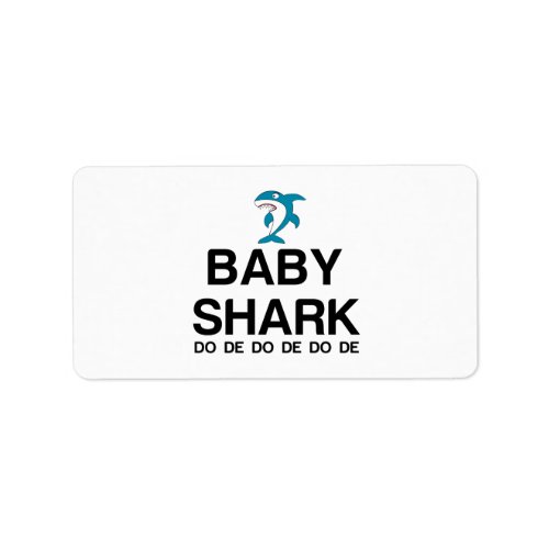 BABY SHARK LABEL