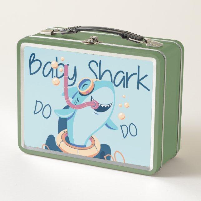 Baby Shark Metal Lunchbox (Front)