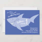 Baby Shark Ocean Animals 1st Birthday Invitations (Front)