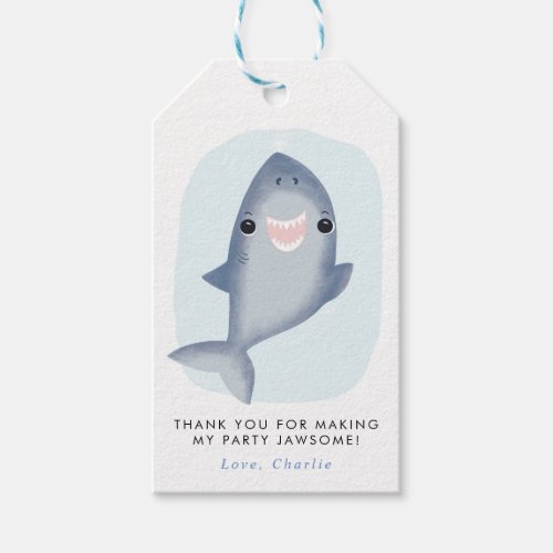 Baby Shark Ocean theme Party Favor Gift Tags