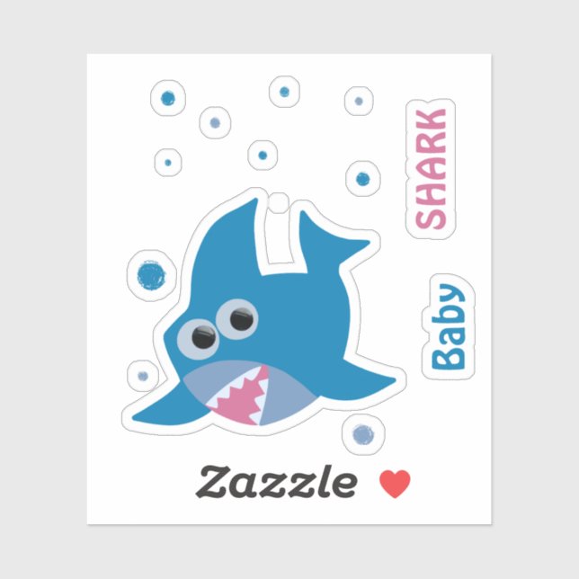 Baby shark sticker (Sheet)