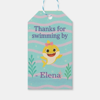 Baby Shark Themed Favor Tags