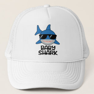 Custom boat captain hat with shark logo