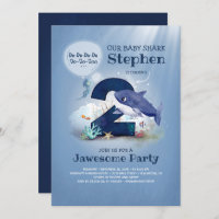 Baby Shark Under the Sea 2nd Birthday Invitation