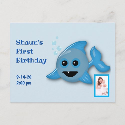 Baby Shark with Photo Postcard