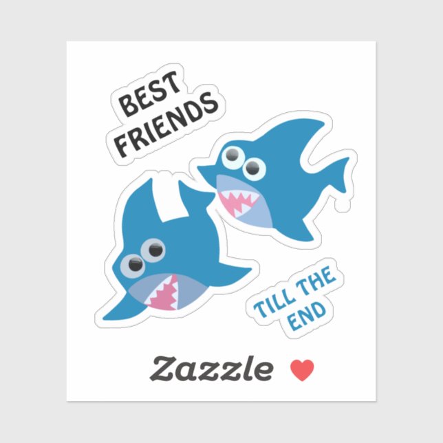 Baby sharks sticker (Sheet)