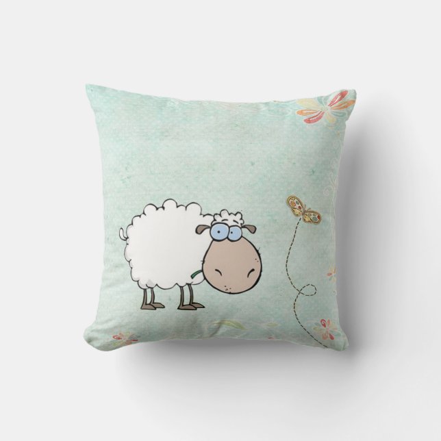 Baby Sheep Animal Pillow (Front)