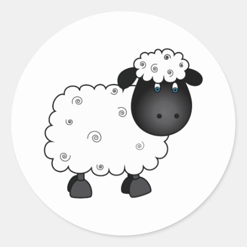 Baby Sheep For Ewe Classic Round Sticker