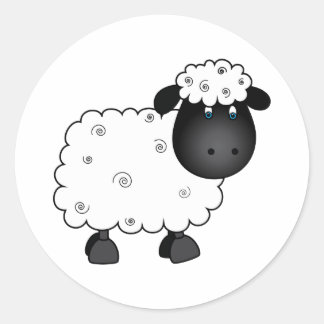 Baby Sheep For Ewe Classic Round Sticker